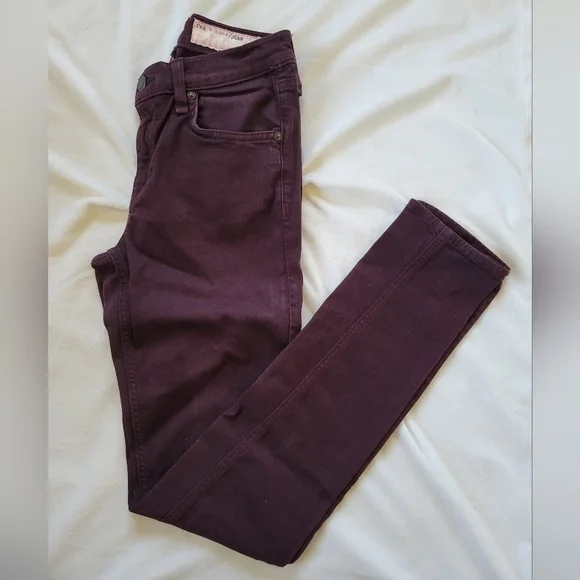 Rag & Bone eggplant purple denim pant 27 - Picture 2 of 8